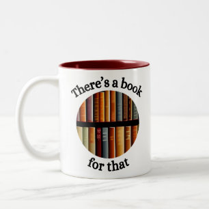 Dafür gibt es ein Buch Zweifarbige Tasse