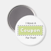 Dafür habe ich einen Gutschein! Magnet (Vorderseite/Rückseite)