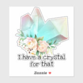 Dafür habe ich einen Kristall Aufkleber (Blatt)