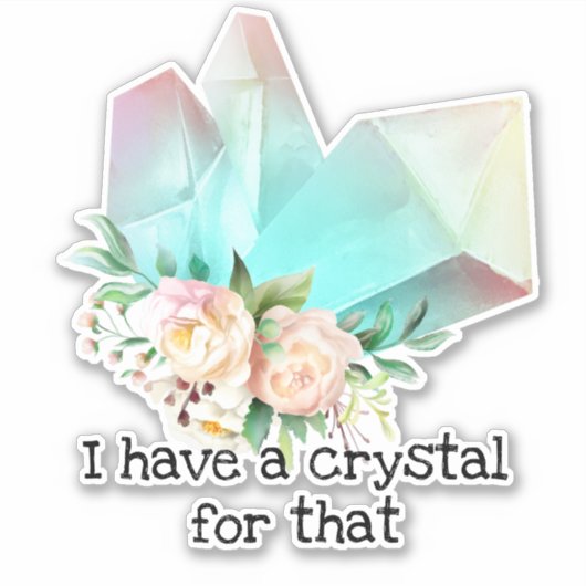 Dafür habe ich einen Kristall Aufkleber (Vorderseite)