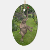 Dafür sind Freunde Keramik Ornament (Links)
