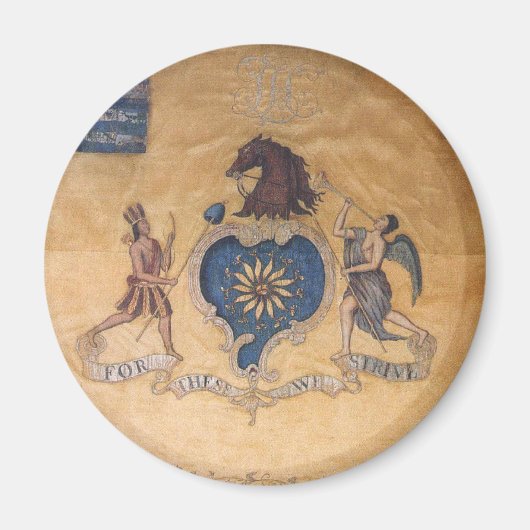 Dafür streben wir Kühlschrankmagnet an (Vorne)