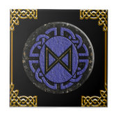 "dagaz" älteres futhark fliese (Vorderseite)