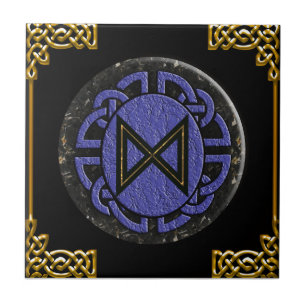 "dagaz" älteres futhark fliese