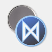 Dagaz Daeg Rune Magnet (Vorderseite/Rückseite)