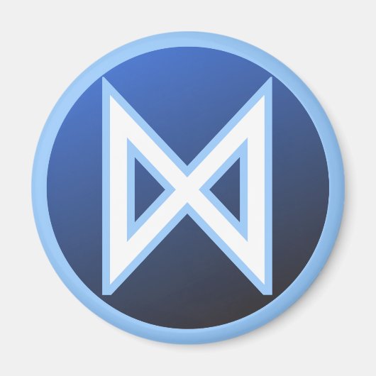Dagaz Daeg Rune Magnet (Vorne)