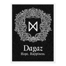 Dagaz /Happy/ Schwarze Version