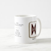 Dagaz RuneStone 11 oz. Tasse (VorderseiteRechts)