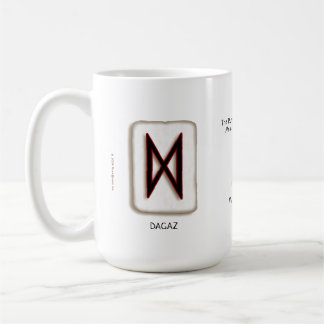 Dagaz RuneStone 15 oz. Tasse