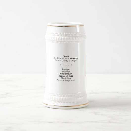 Dagaz RuneStone Stein Bierglas (Mittel)