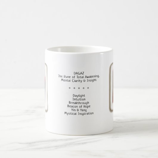 Dagaz RuneStone-Tasse Kaffeetasse (Mittel)