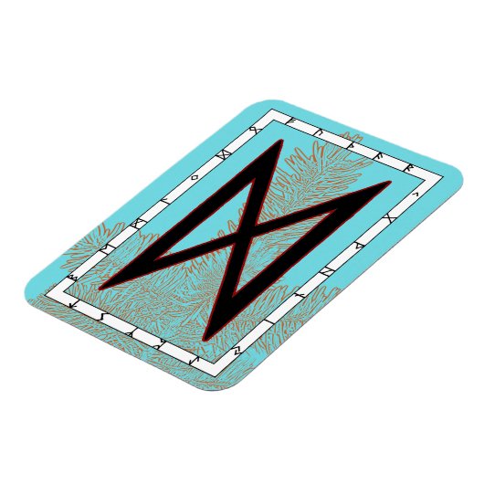 Dagaz Viking Rune Magnet - Durchbruch! (Linke Seite)