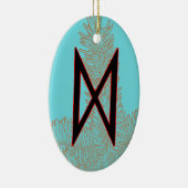 Dagaz Viking Rune Weihnachten Ornament - Durchbruc (Rechts)
