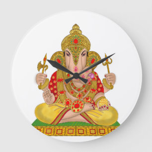 Dagduseth Ganesha Clock Große Wanduhr