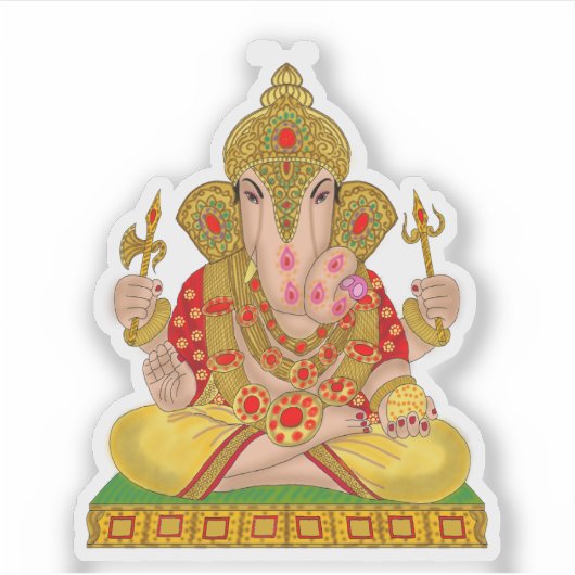 Dagduseth Ganesha Sticker (Vorderseite)
