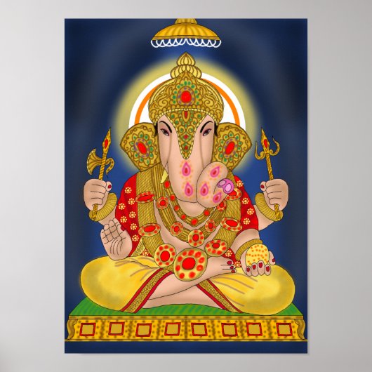 Dagdusheth Ganesha Poster (Vorne)