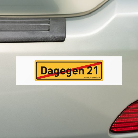 dagegen21.de Autoaufkleber (Auf Auto)