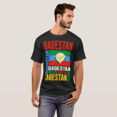 Dagestan Flag Dagestan Is My Home Dagestan Love Da T-Shirt (Vorne ganz)