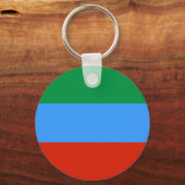 Dagestan, Russland-Flagge Schlüsselanhänger (Vorderseite)
