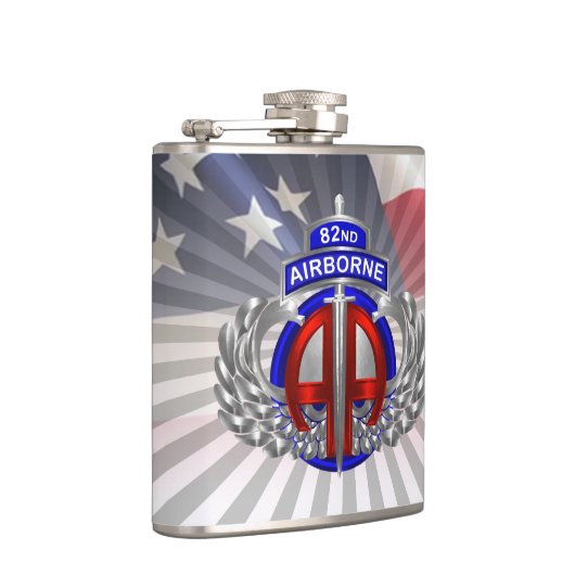 Dagger Design der 82. Im Flugzeug Division Flachmann (Rechts)