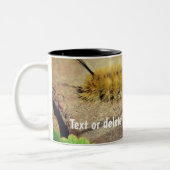 Dagger Moth Raupe Natur Personalisiert Zweifarbige Tasse (Links)