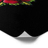 Dagger, Skull und Rose drucken Poster (Ecke)