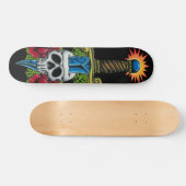 Dagger, Skull und Rose Skateboard (Horizontal)