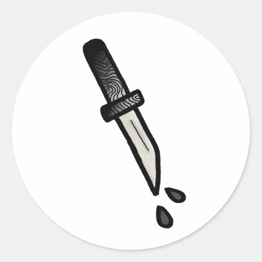 DAGGER // Stickers. Runder Aufkleber (Vorderseite)