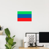 Daghestan-Flagge Poster (Heimbüro)