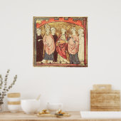 Dagobert I , König der Frank, die das Königreich e Poster (Küche)