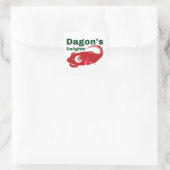 Dagon's Delights Seafood Quadratischer Aufkleber (Tasche)