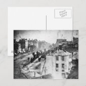 Daguerre Boulevard du Temple Erstes Foto Postkarte (Vorne/Hinten)