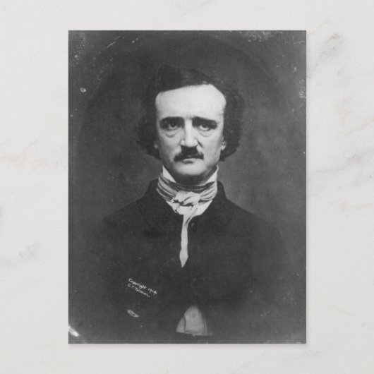 Daguerreotyp von Edgar Allan Poe von C.T. Tatman Postkarte (Vorderseite)