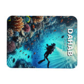 Dahab Egypt Scuba Diver Magnet (Horizontal)