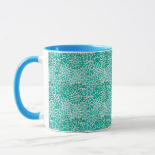 Dahilia-Blumenmuster Tasse