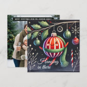 Dahinhängend Feiertagskarte (Vorne/Hinten)