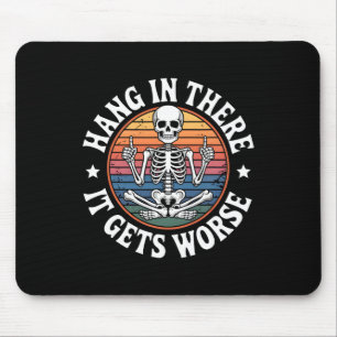 Dahinter verschlimmert sich der Skeletton-Spaß 5 Mousepad