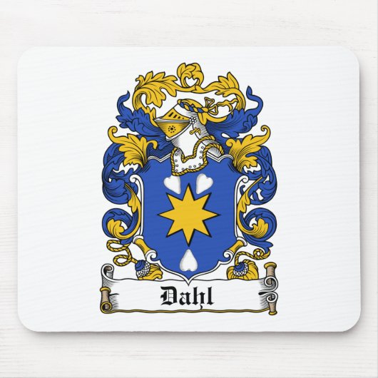 Dahl Familienwappen Mousepad (Vorne)