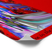 Dahla Gefühl Blue Poster (Ecke)