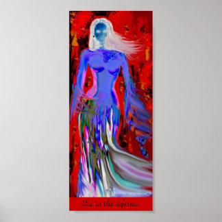 Dahla Gefühl Blue Poster