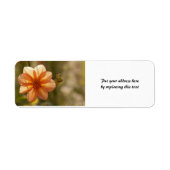 Dahlia Address Labels (Vorne)