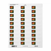 Dahlia-Adressetikett (Vorne)