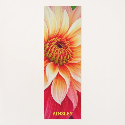 Dahlia Afternoon Yogamatte (Vorderseite)