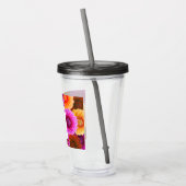 Dahlia Autumn Floral Wedding Acryltrinkbecher (Links)