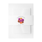 Dahlia Autumn Floral Wedding Einladungsbanderole (Vorderseite Beispiel)