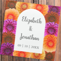 Dahlia Autumn Floral Wedding