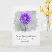 Dahlia-Beileid Karte (Gelbe Blume)