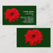 Dahlia, Bischof von Llandaff - Dark Green (003300) Visitenkarte (Vorne/Hinten)