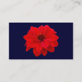 Dahlia, Bischof von Llandaff - Dark Navy Blue Visitenkarte (Rückseite)