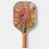 Dahlia Bloom mit Name Floral Pickleball Schläger (Rückseite)